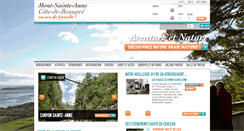 Desktop Screenshot of cotedebeaupre.com